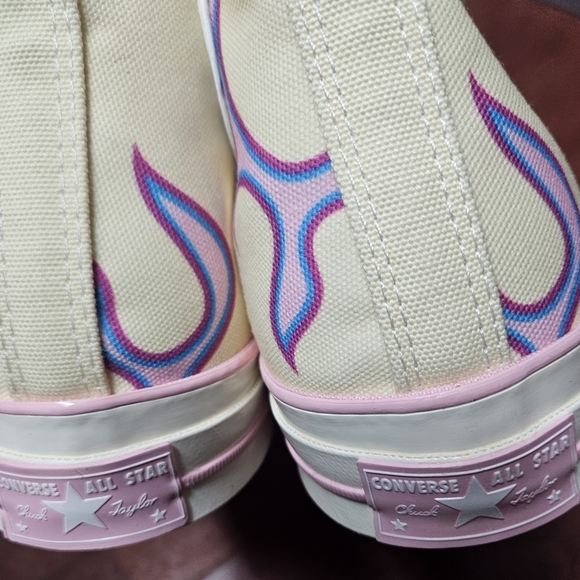 Converse Golf Le Fleur High-Tops with Pink and Purple Accents - Picture 3 of 6